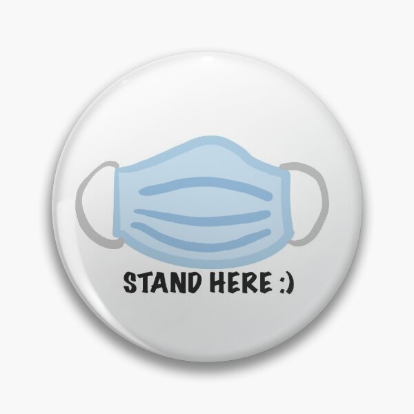 Item preview, Mask with Stand Here sticker designed and sold by Kate15080.