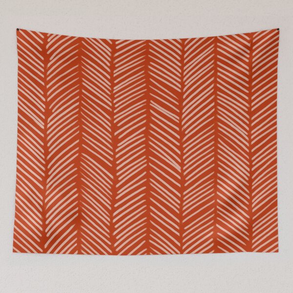Item preview, Rust Herringbone designed and sold by ColorObsession.