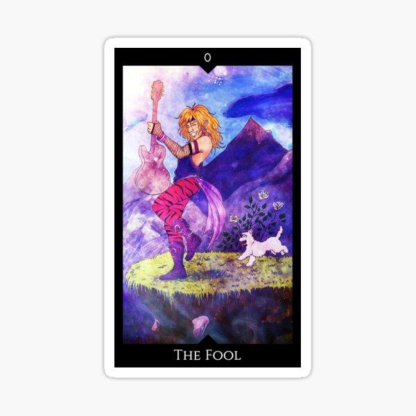Tarot card: The Fool Sticker