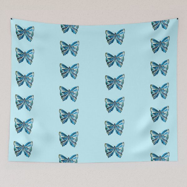 Item preview, Blue and Green Butterfly designed and sold by hearteyedartist.