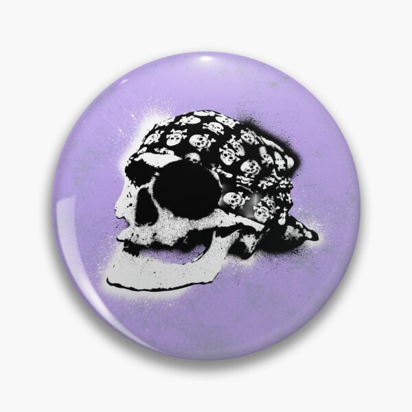 Item preview, Skull Graffiti - Purple Wall designed and sold by uberanatomy.