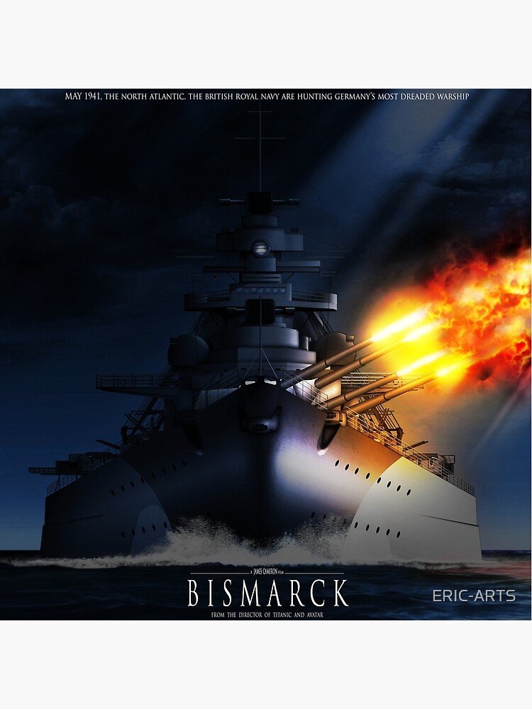 New 5x7 World War II Photo German Battleship BISMARCK of the Kriegsmarine 
