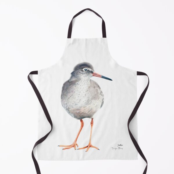 Item preview, Scientific Common redshank colored pencil art icelandic designed and sold by Petrún Sigurðardóttir.