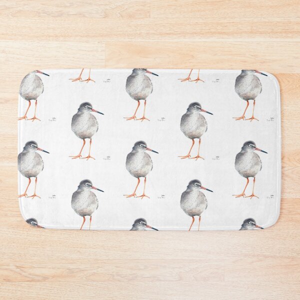 Item preview, Scientific Common redshank colored pencil art icelandic  designed and sold by Petrún Sigurðardóttir.