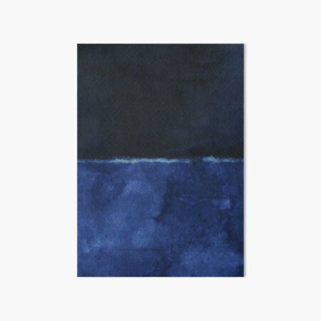 Mark Rothko Pintura Estilo Arte Dark Blue 6 Lámina rígida