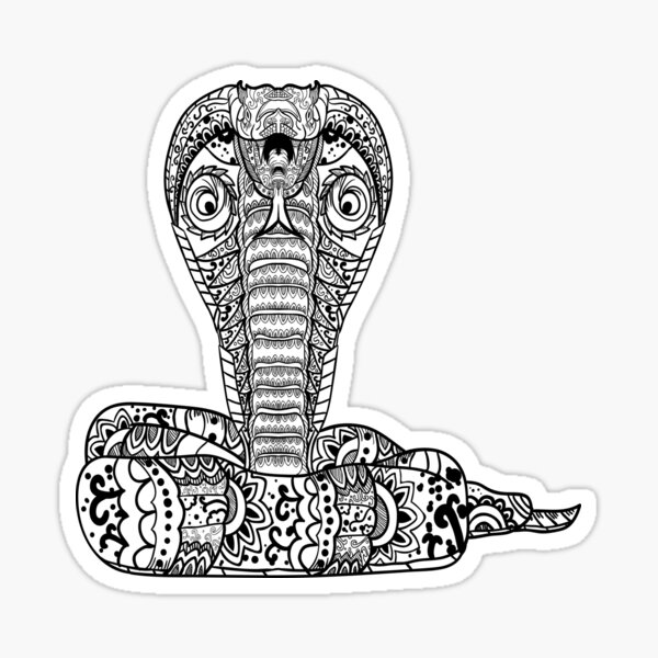 Cobra Mandala Sticker