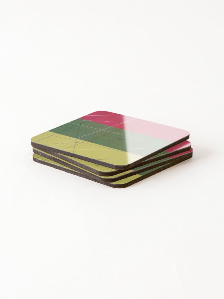 Thumbnail 4 of 5, Coasters (Set of 4), BlockColor designed and sold by -BWB-.