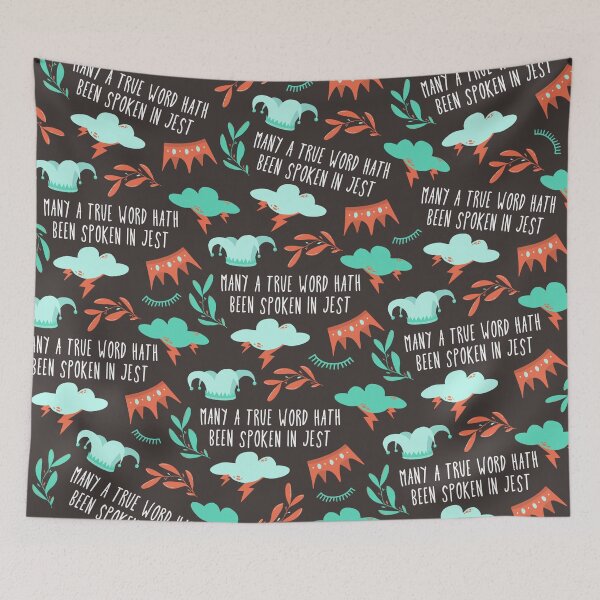 Item preview, many a true word hath been spoken in jest - king lear pattern designed and sold by acrownforaking.