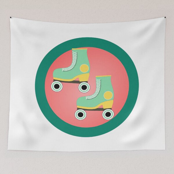 Item preview, Retro Diner themed rollerscates. Vintage diner designed and sold by DiscoDaisyy.