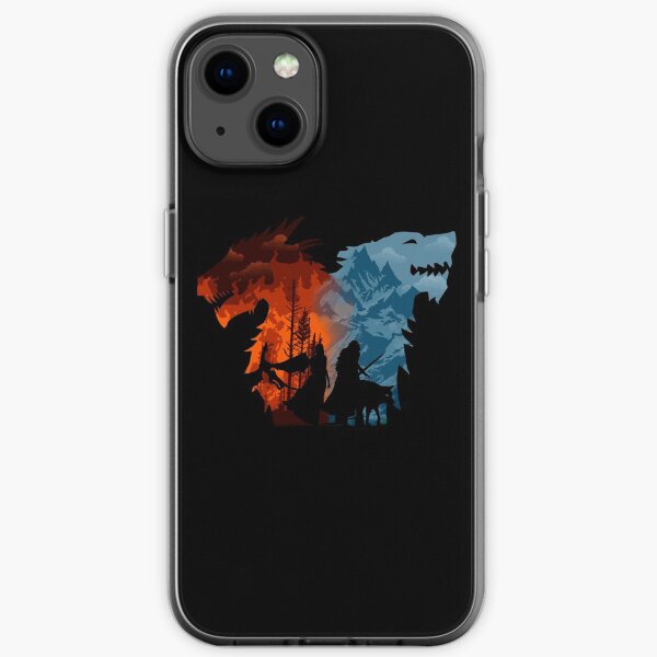 El fuego y la nieve Funda blanda para iPhone