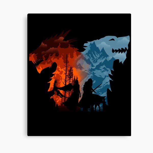 The Fire and The Snow Canvas Print