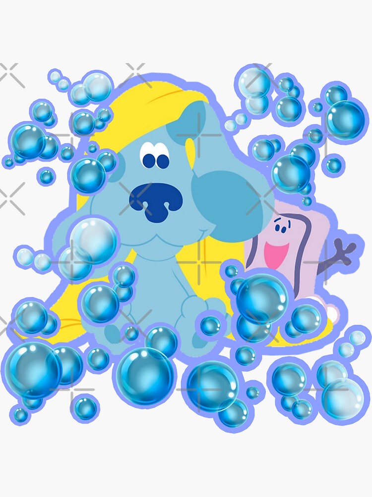 Blues Clues Bubble Bath Sticker For Sale By Shesxmagic Redbubble