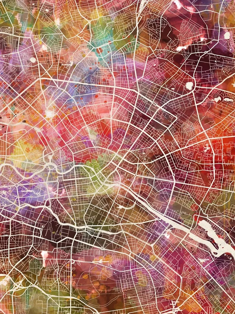 Thumbnail 4 of 4, iPhone Case, Berlin map designed and sold by MapMapMaps.