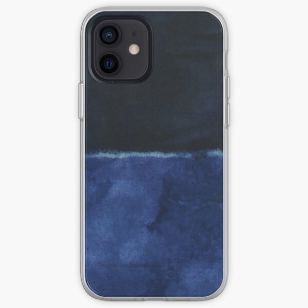 Mark Rothko Painting Style Art Dark Blue 7 iPhone Soft Case