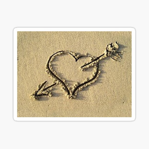 Sticker Herz Mit Pfeil Redbubble