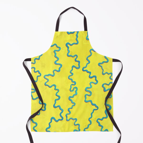 Item preview, electric blue lines on bright light yellows designed and sold by Scott C. L. Hollingsworth.