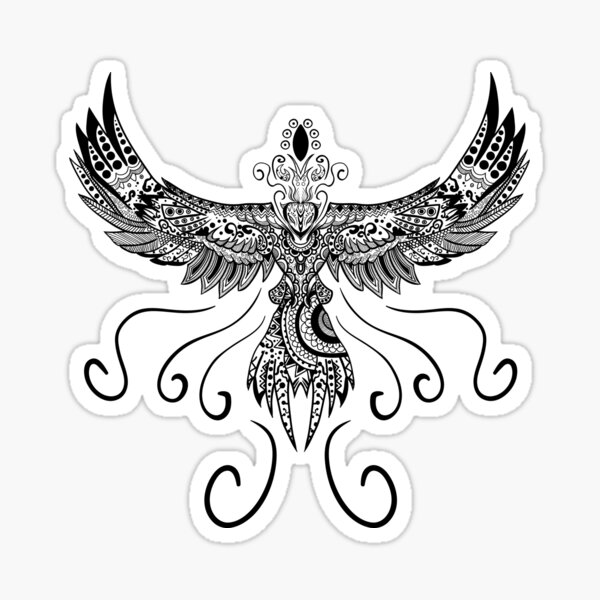 Phoenix Mandala Sticker