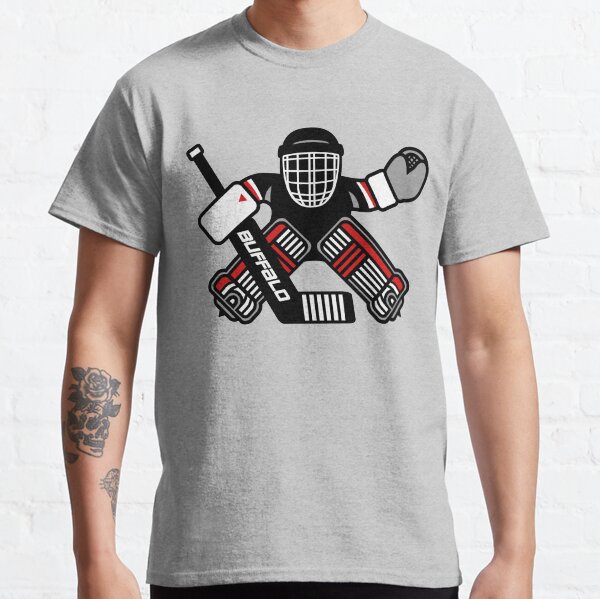 Dominik Hasek Buffalo Hockey Goalie Cartoon Classic T-Shirt
