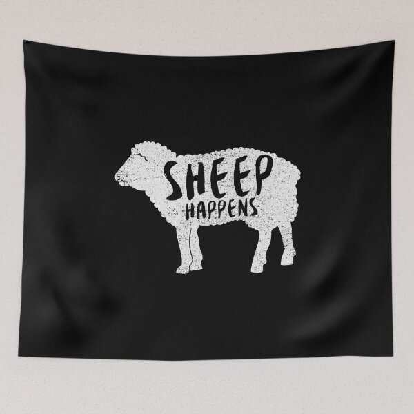 Item preview, Funny Sheep Happens designed and sold by artworkbyrihen.
