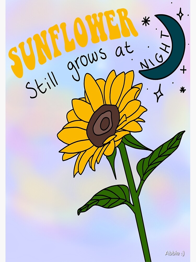 "Sunflower Rex Orange County Lyric Art" Poster for Sale by Abbie
