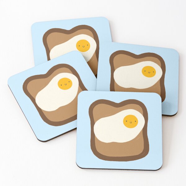 Item preview, Smiley Egg on Toast designed and sold by stickersbymilly.