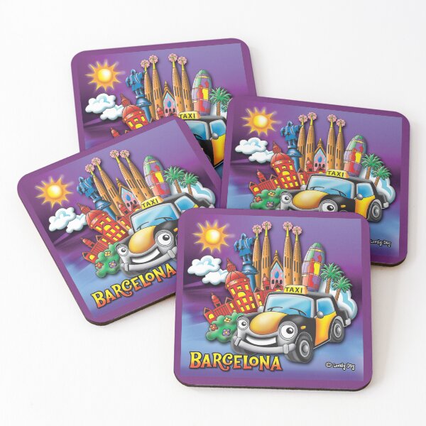 Item preview, Barcelona Magical Taxi Tour Famous Lovely Day Design  designed and sold by Lovely Day.