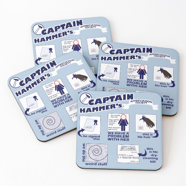 Item preview, Captain Hammer's Appreciation Society designed and sold by geekyness.