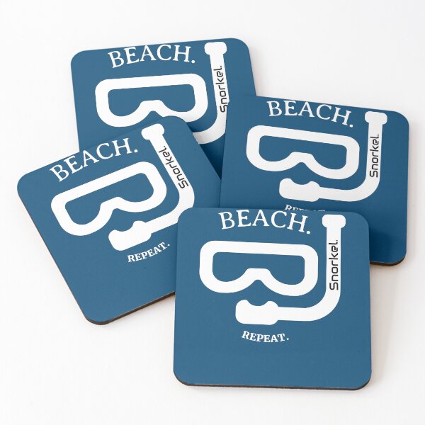 Item preview, Funny BEACH.Snorkel.Repeat underwater mask designed and sold by loveoceanair.