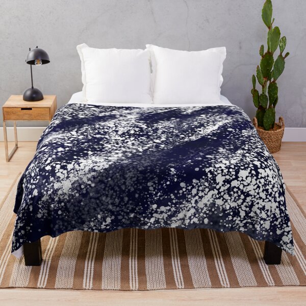 Item preview, Blue Black Watercolor Splashes designed and sold by eidrood.