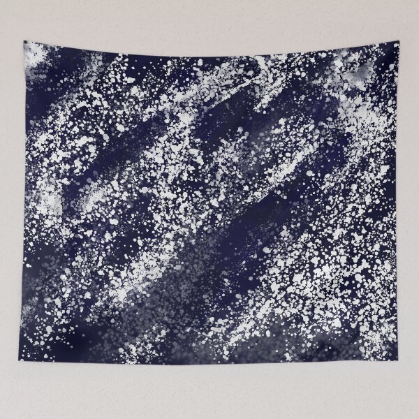 Item preview, Blue Black Watercolor Splashes designed and sold by eidrood.