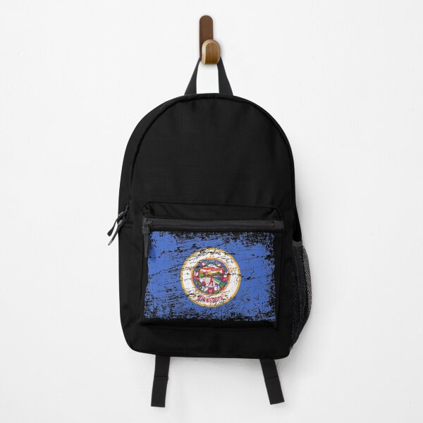 Item preview, Minnesota flag flag used look designed and sold by GeogDesigns.