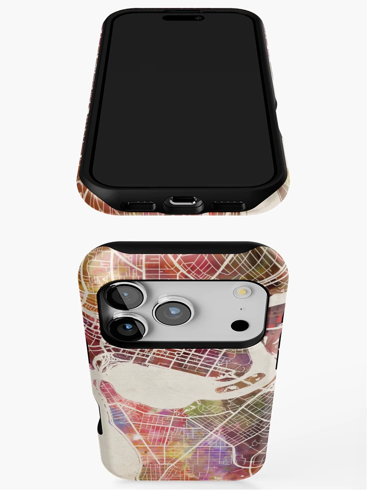 Thumbnail 3 of 4, iPhone Case, Perth map designed and sold by MapMapMaps.