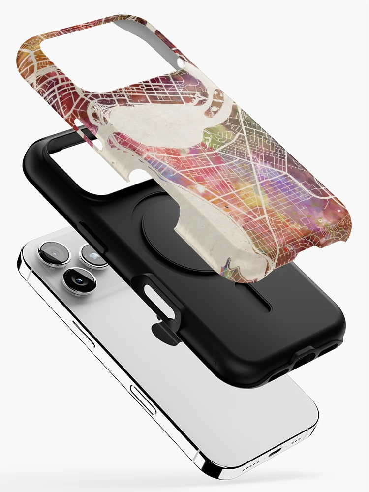 Thumbnail 2 of 4, iPhone Case, Perth map designed and sold by MapMapMaps.