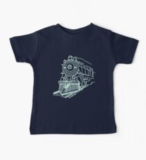 vintage train illustration Baby Tee