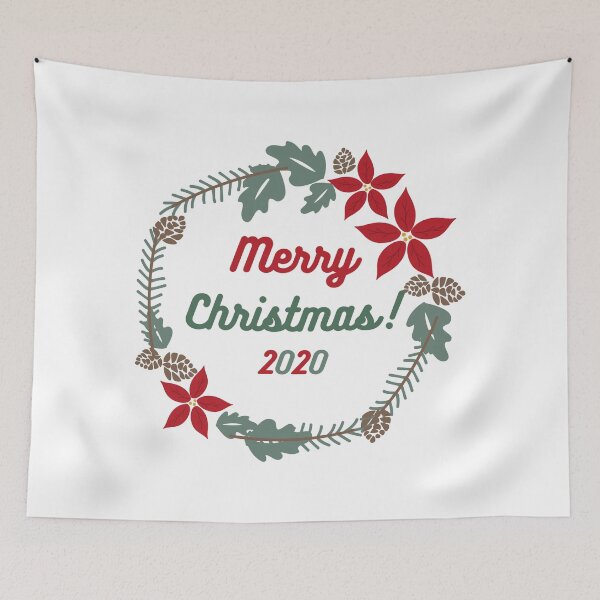 Item preview, Merry Christmas 2020 with Wreath designed and sold by STAR10008.