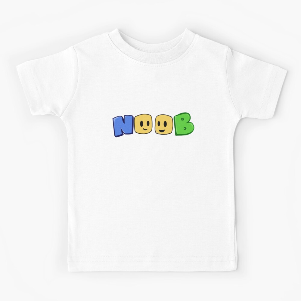 Noob Blockheads Roblox Logo Kids T Shirt By Stinkpad Redbubble - teh nubz roblox logo