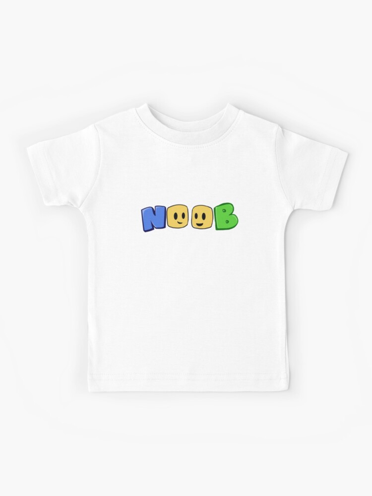 Noob Blockheads Roblox Logo Kids T Shirt By Stinkpad Redbubble - roblox noob logo