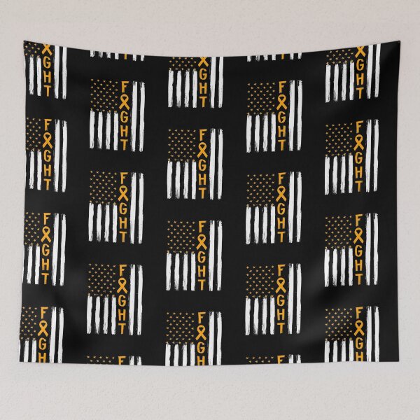 Item preview, Fight Appendix Cancer Awareness Vintage Usa Flag Gift  designed and sold by zedesignn.
