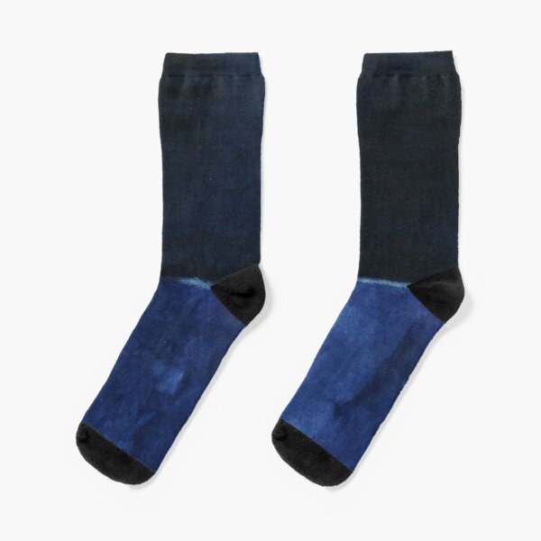 Mark Rothko Malstil Kunst Dunkelblau 9 Socken