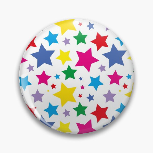Item preview, Bright rainbow star print designed and sold by LittleBettyMakes.