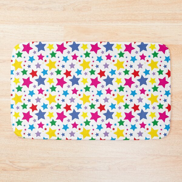 Item preview, Bright rainbow star print designed and sold by LittleBettyMakes.