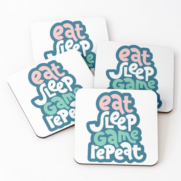 Item preview, Eat Sleep Game Repeat designed and sold by WordsGamersUse.