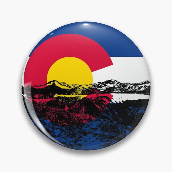 Item preview, Colorado State Flag with Mountains designed and sold by devinswy.