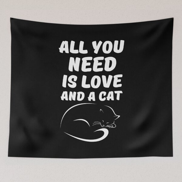 Item preview, All you need is love and a cat - Awesome cat lover Gift designed and sold by Teenation9.