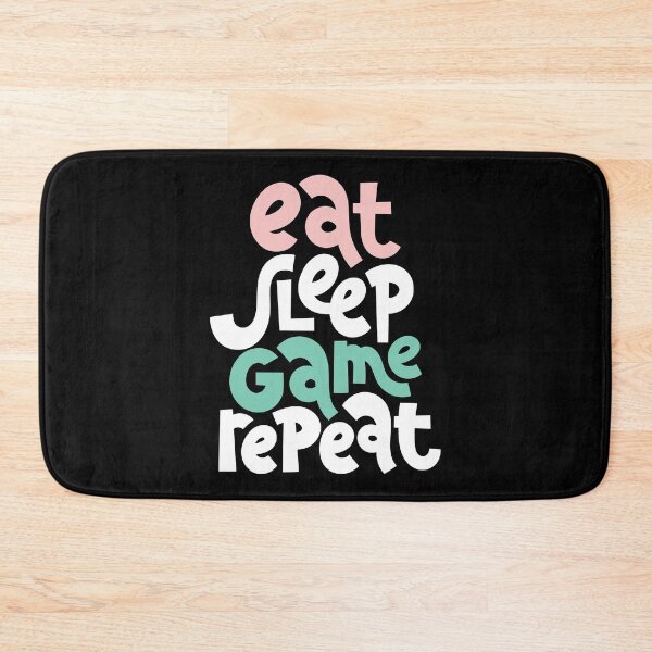 Item preview, Eat Sleep Game Repeat designed and sold by WordsGamersUse.