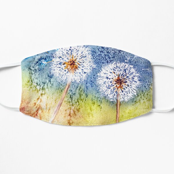 Dandelion Clocks Flat Mask