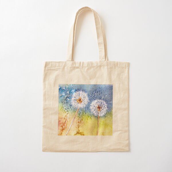 Dandelion Clocks Cotton Tote Bag