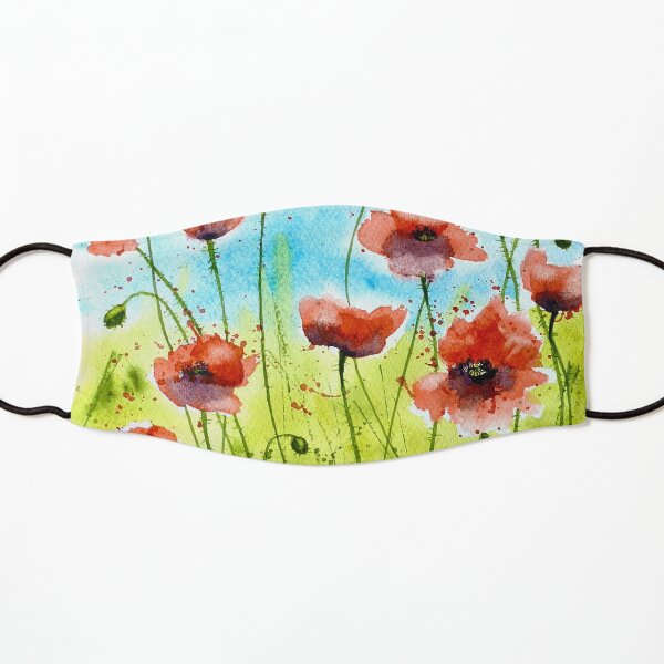 Meadow Poppies Kids Mask