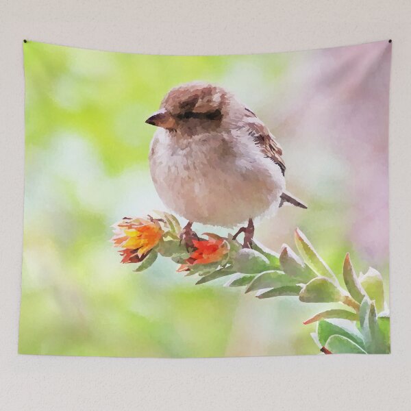 Item preview, Cute little house sparrow designed and sold by likebakerdo.