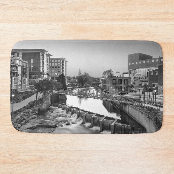 Item preview, Black and White of Downtown Greenville  designed and sold by StampCity.